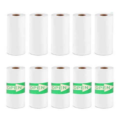 ViralStationery™  5 non-adhesive & 5 adhesive Thermal Paper For mini printer丨10 Rolls